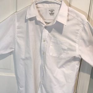Boys white button down